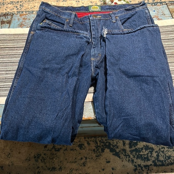 Cabela’s relaxed straight flannel lined jeans 36 x 32 - Picture 1 of 4